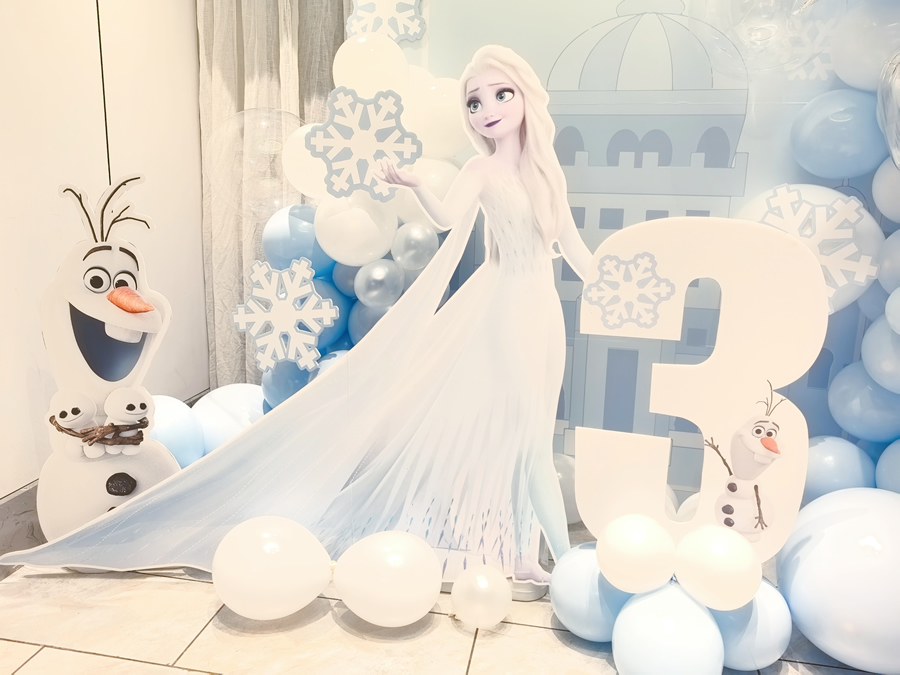 冰雪奇缘艾莎公主主题3岁生日派对-图二
